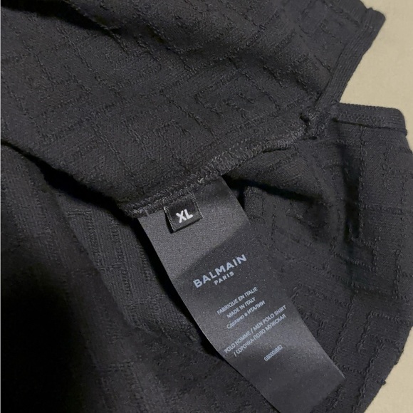 Balmain Men’s Pique Polo $795 Xl - Picture 7 of 7
